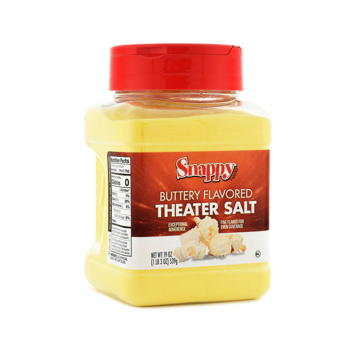 Snappy® Buttery Flavored Theater Popcorn Salt, 19 Ounce