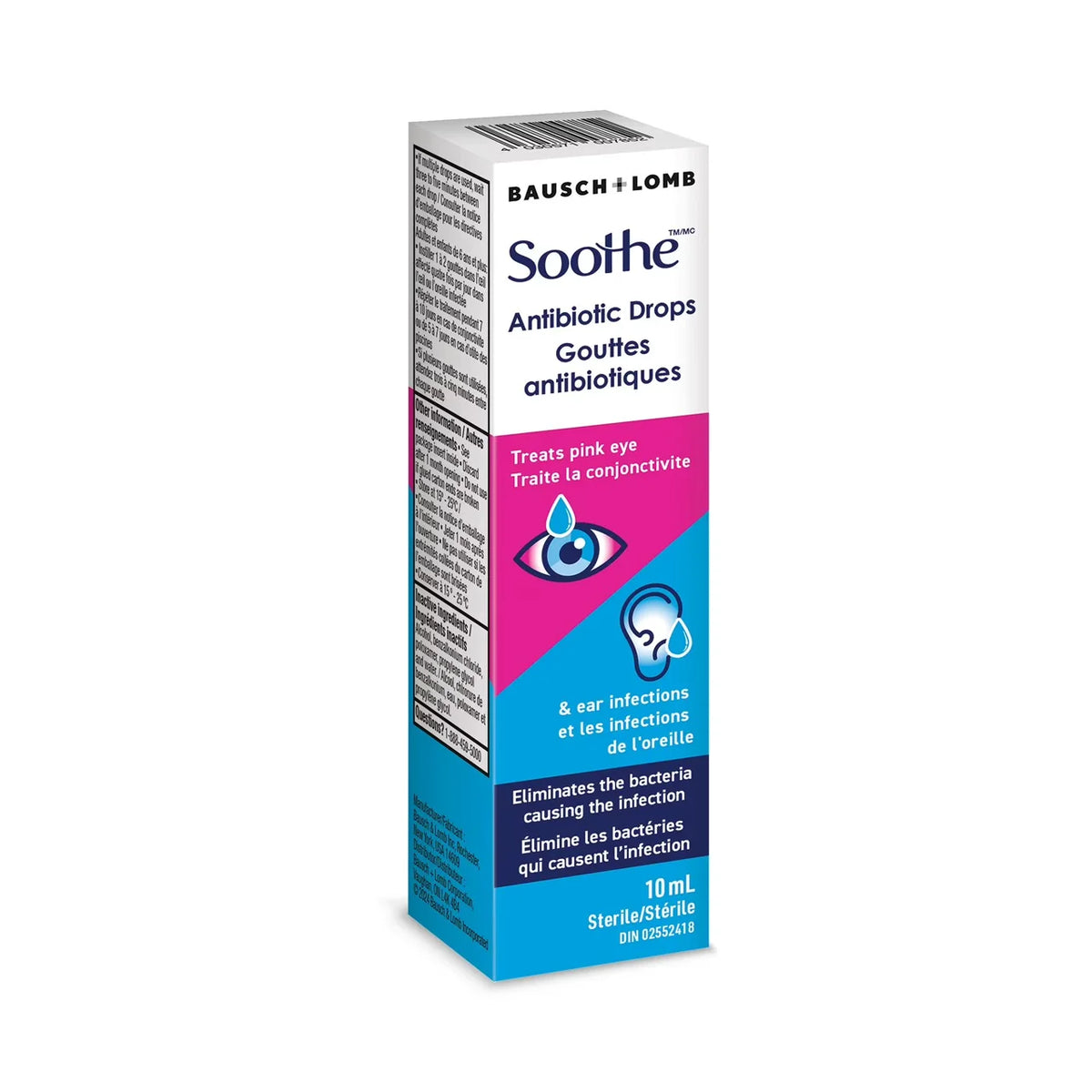 Bausch & Lomb Soothe Antibiotic Drops