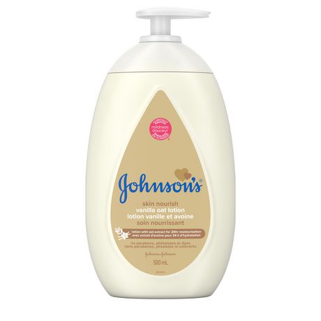Johnson's  Baby Lotion for Dry Skin, Skin Nourish Vanilla Oat