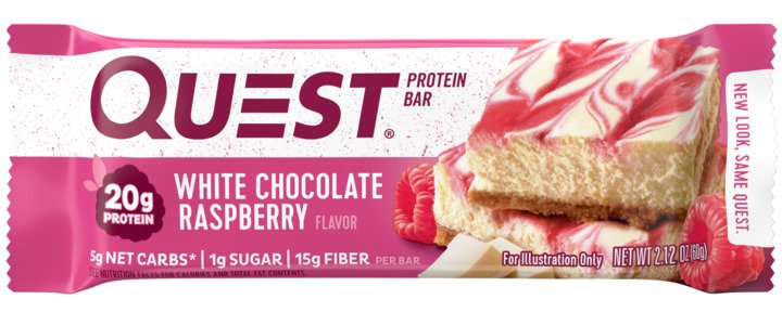 Quest, Protein Bar White Chocolate Raspberry, 2.12 Oz