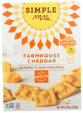 Simple Mills Grain-Free Almond Flour Crackers Farmhouse Cheddar, 120g