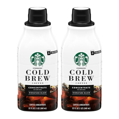 Starbucks Cold Brew Black Coffee Concentrate, Signature 946 mL