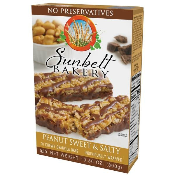 Sunbelt Bakery 8-Count Peanut Sweet and Salty Chewy Granola Bars 240g