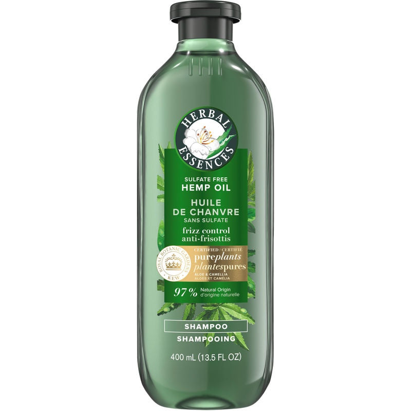 Herbal Essences Pure Plants Frizz Control Shampoo Hemp + Potent Aloe 400ml