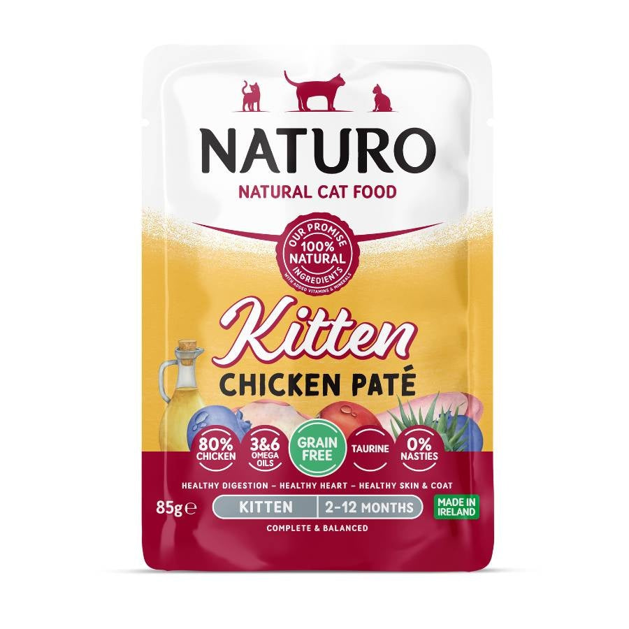 Naturo Chicken Paté Kitten Food, 85g