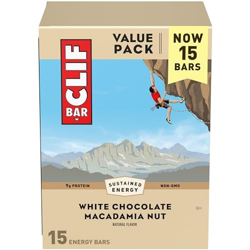 CLIF Bar White Chocolate Macadamia Nut Energy Bars - 36oz/15pk