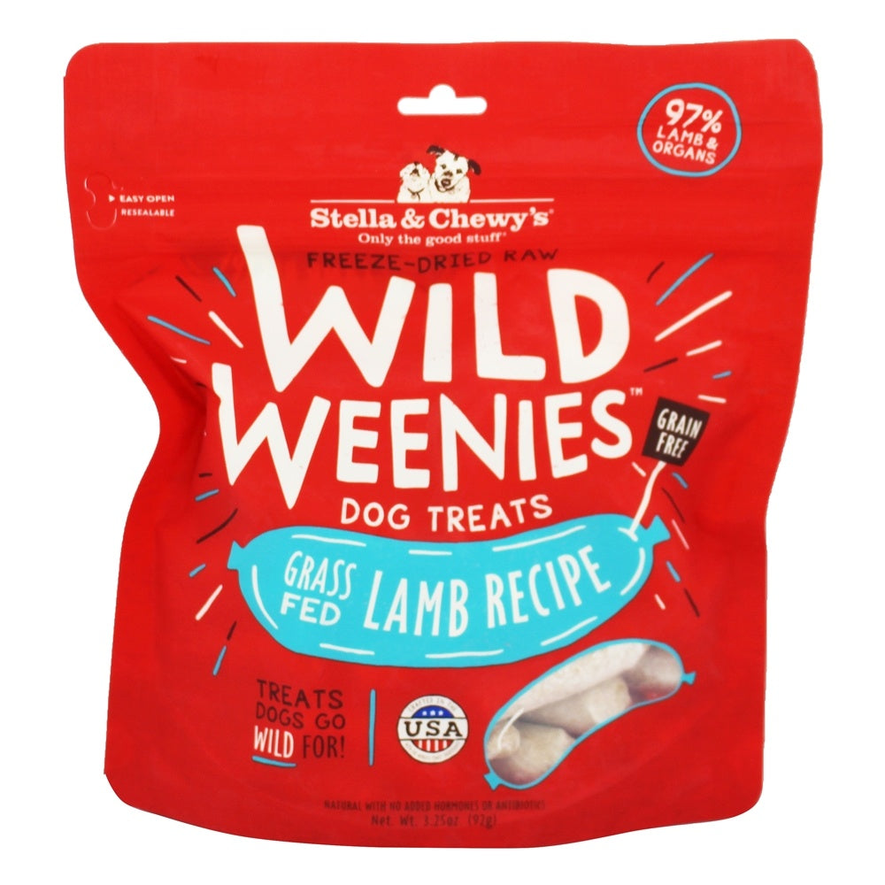 Stella & Chewy S Wild Weenie Dog Treats - Grass-Fed Lamb Recipe - 3.25 Ounce Bag