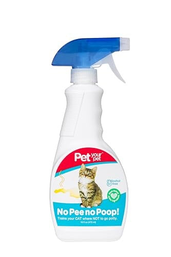 Pet Your Pet No Pee No Poop Cat Potty Training Spray 16 Fl Oz
