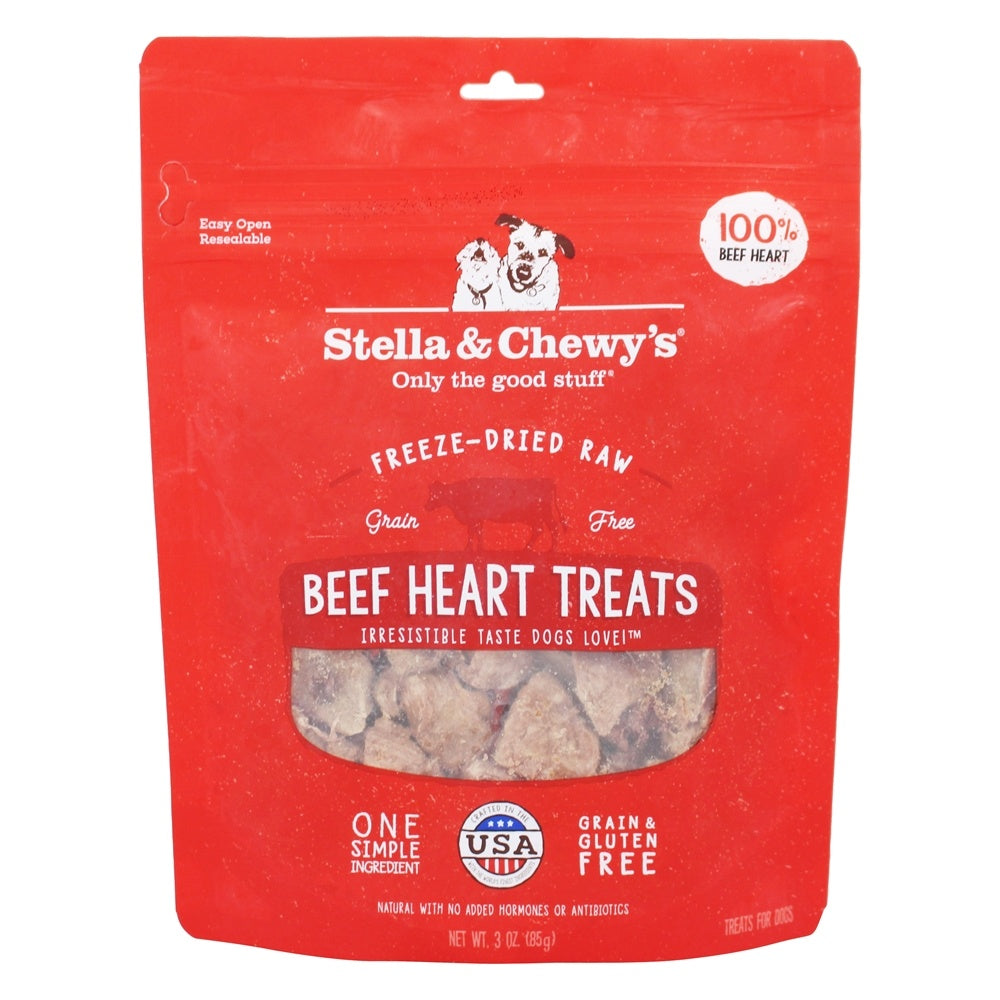 Stella & Chewy S Beef Heart Treats for Dogs - 3 Ounce Bag