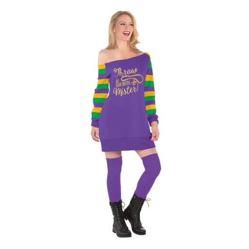 Mardi Gras Off Shoulder Tunic