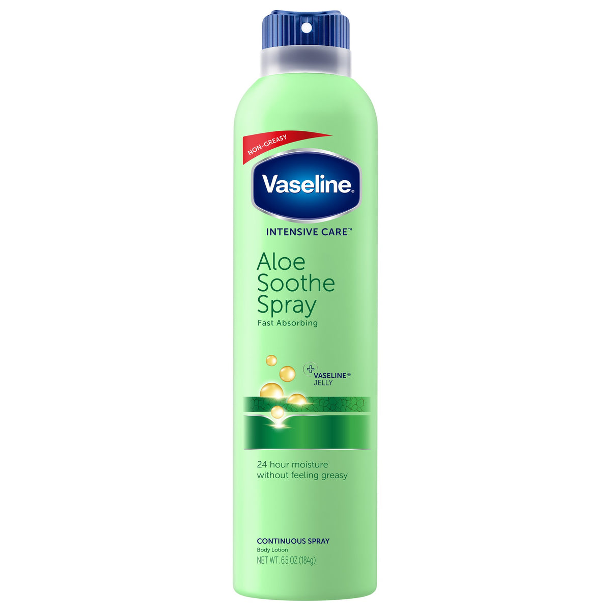 Vaseline, Intensive Care Spray Moisturizer Aloe Soothe, 6.5 Oz