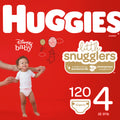 Huggies Little Snugglers Baby Diapers, Size 4 (22-37 Lbs), 120 Ct