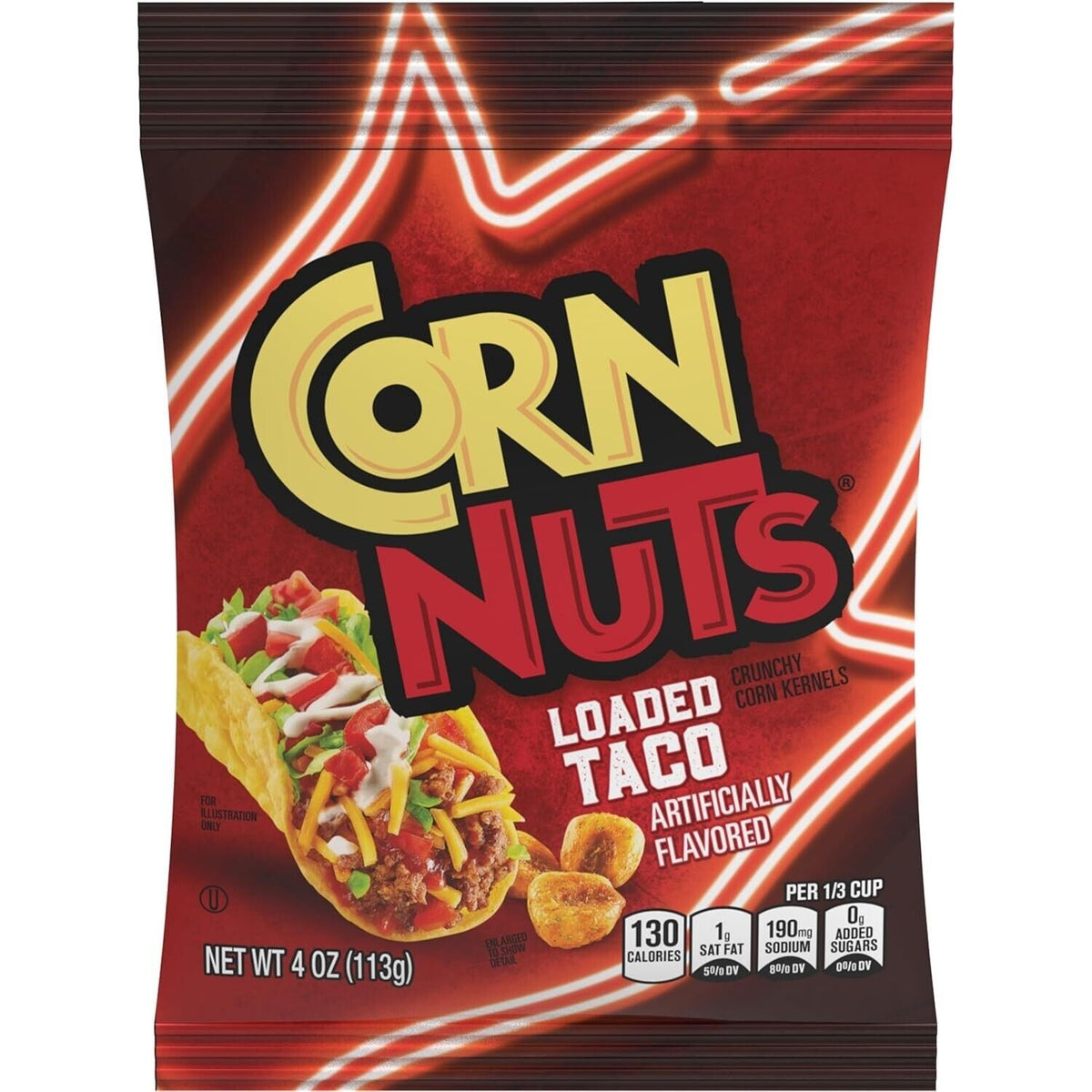 CORN NUTS Loaded Taco Crunchy Corn Kernels 113g