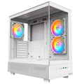 Montech XR White Panoramic Window Mid Tower Case with 3x ARGB PWM Fans