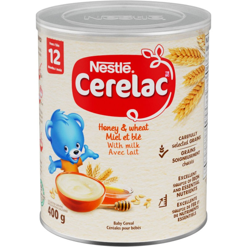 Nestlé Honey and Wheat Baby Cereal with Milk, Cerelac 400 g