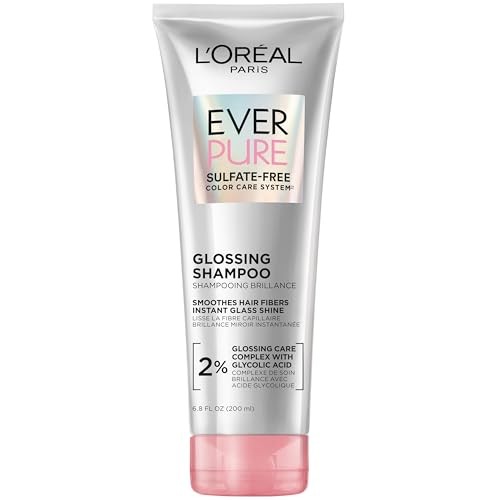 L'Oreal Paris EverPure Sulfate Free Glossing Shampoo with Glycolic Acid - 6.8 fl oz