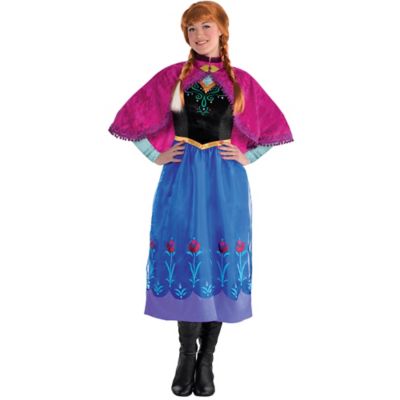 Adult Women's Anna Costume - Frozen Size M Halloween Multi-Colored