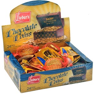Lieber's Chocolate Coins 12g