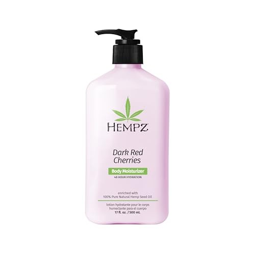Hempz Moisturizing Body Lotion - Dark Red Cherries - 17 Fl Oz