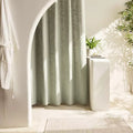 Miryana Solid Slub Shower Curtain