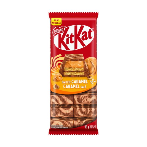 Kitkat Salted Caramel Tablet, Signature Kitkat Wafers & Salted Caramel Filling 99g