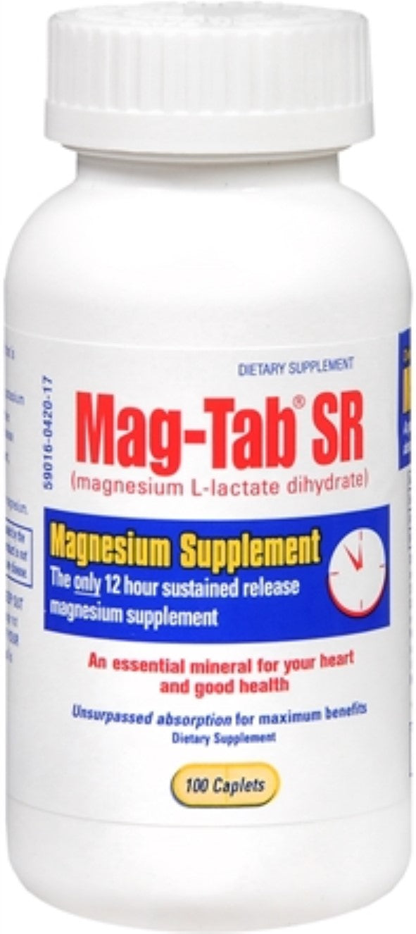 Mag Tab Sr Magnesium Supplement, 100 Tabs