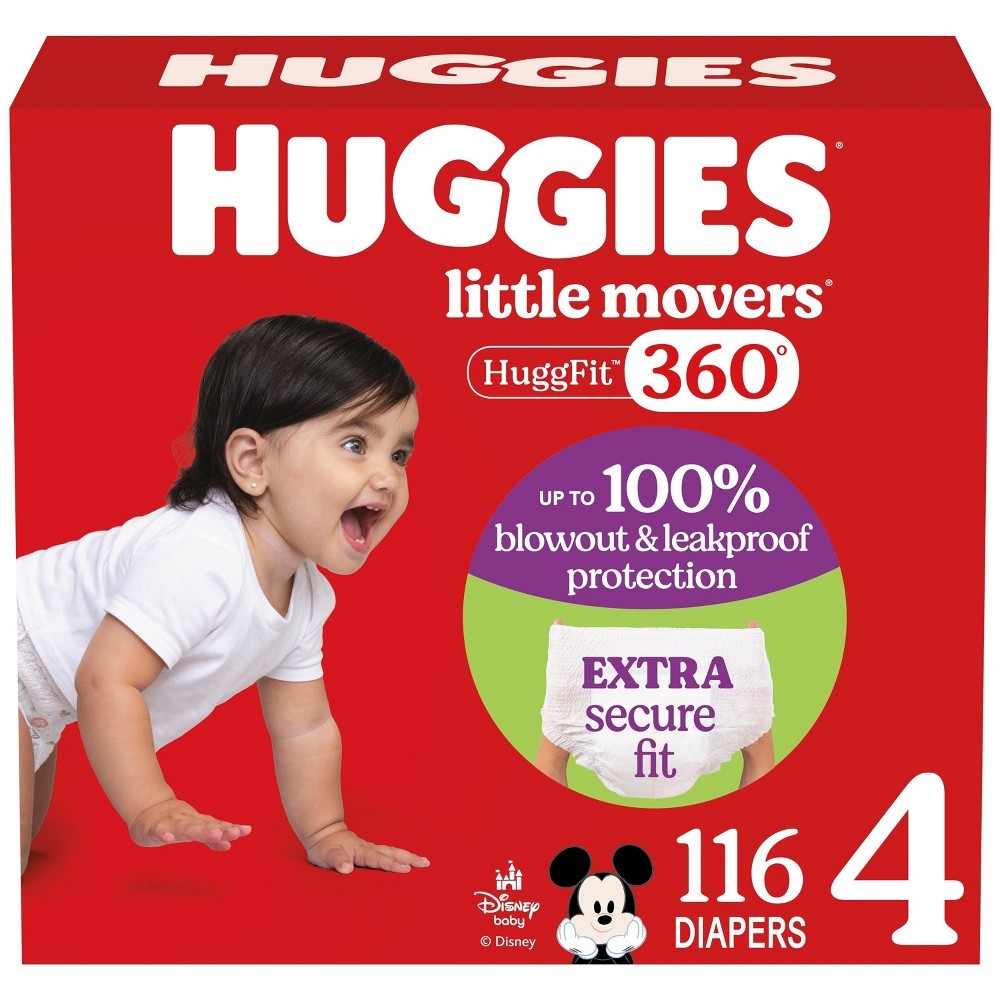 Huggies Little Movers 360 Size 4 36Diapers