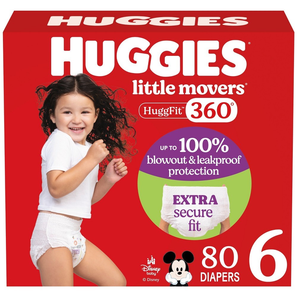 Huggies Little Movers Huggfit 360° Size 3-7,count 136-70