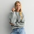 Juniors' SO® Balloon Sleeve Waffle Sweater, Girl's,