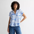 Petite Sonoma Goods for Life Camp Shirt, Women's, Pm size