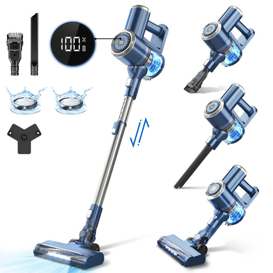 Prettycare Cordless Stick Vacuum Cleaner Lightweight Vacuum Cleaner,designed for Floor Carpet Pet Hair 7.99x 4.33 X 44.09 Inches