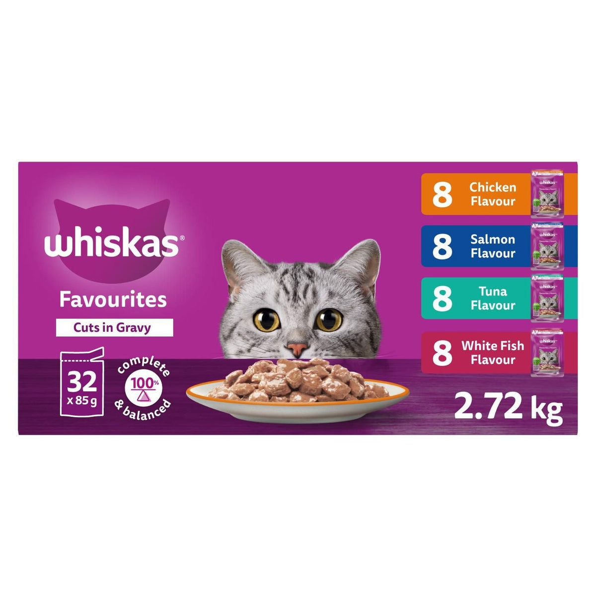 Whiskas Favorites Adult Wet Cat Food, Variety Pack