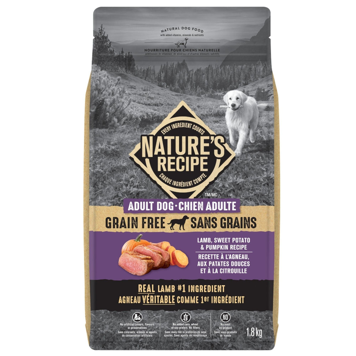 Nature Recipe Lamb Sweet Potato and Pumpkin Dry Dog Food