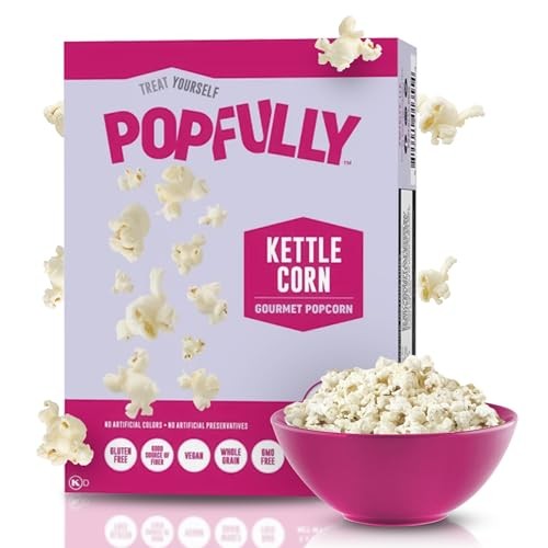 POPFULLY Kettle Popcorn  Sweet & Salty3-Pack