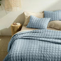 Miryana Jacquard Coverlet Set, Cloud Blue