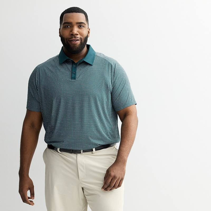 Big & Tall FLX Printed Golf Polo, Men's,