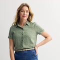 Petite Croft & Barrow® Camp Shirt, Women's,