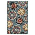 Sonoma Goods for Life Floral Medallion Indoor / Outdoor Area or Throw Rug, Blue