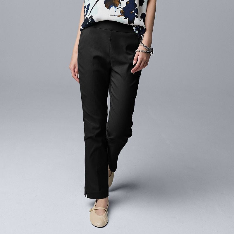 Women's Simply Vera Vera Wang Luxe Twill Ankle Pants,