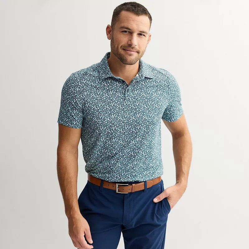 Men's FLX Printed Golf Polo, Medium
