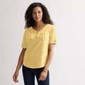 Women's Croft & Barrow® Elbow Sleeve Utility Henley Top,