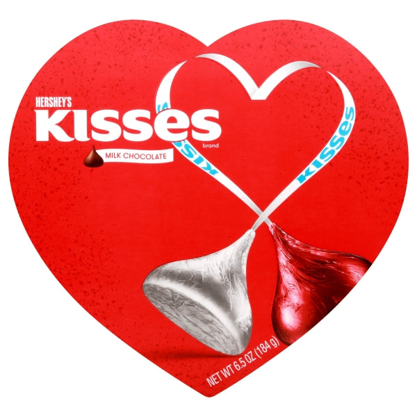 Hershey's Kisses Valentine's Day Milk Chocolate Candy Gift Box - 6.5oz