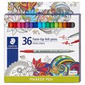 Staedtler Double-Ended Fibre-Tip Pens - Set of 36