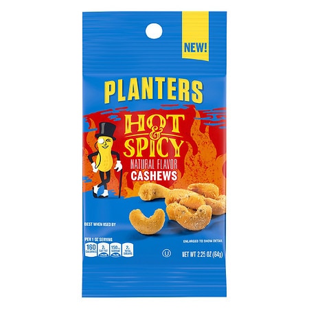Planters Hot & Spicy Cashews 64g