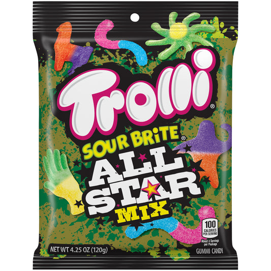 Trolli Sour Brite All Star Mix 4.25 Oz. 12 Bags
