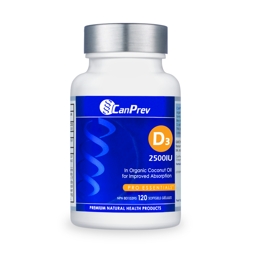 CanPrev D3 & K2 Vitamins 120 Softgels, 120-Day Supply, 1000IU Vitamin D3 & 120mcg K2, Supports Strong Bones, Teeth & Heart Wellness, Easy-to-Absorb with Organic Coconut Oil, No GMO, Gluten, Soy, Dairy