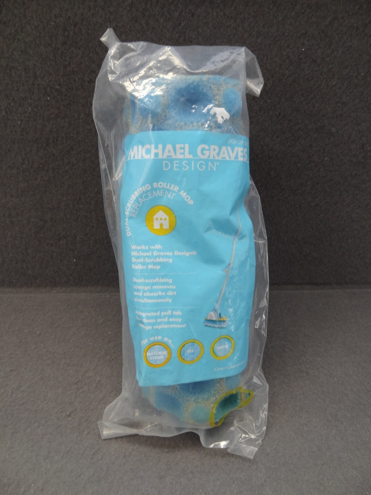 Dual-Scrubbing Roller Mop Replacement Refill Sponge