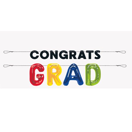 Congrats Grad Letter Banner 1.8m