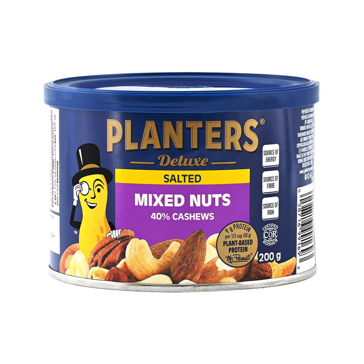 Planters Deluxe Salted Mixed Nuts with 40% Cashews 200 g