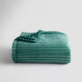 The Big One Oversized Supersoft Plush Throw Blanket - Deep Teal Rib